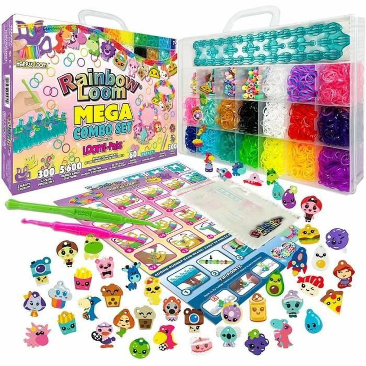 Kit de Creare Brățări și Coliere Bandai Rainbow Moon Mega Combo set Plastic - Jucarii si jocuri, Activități creative