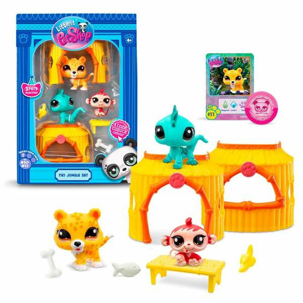 Playset Bandai Littlest Pet Shop 8 Piese - Jucarii si jocuri, Păpuși și figurine