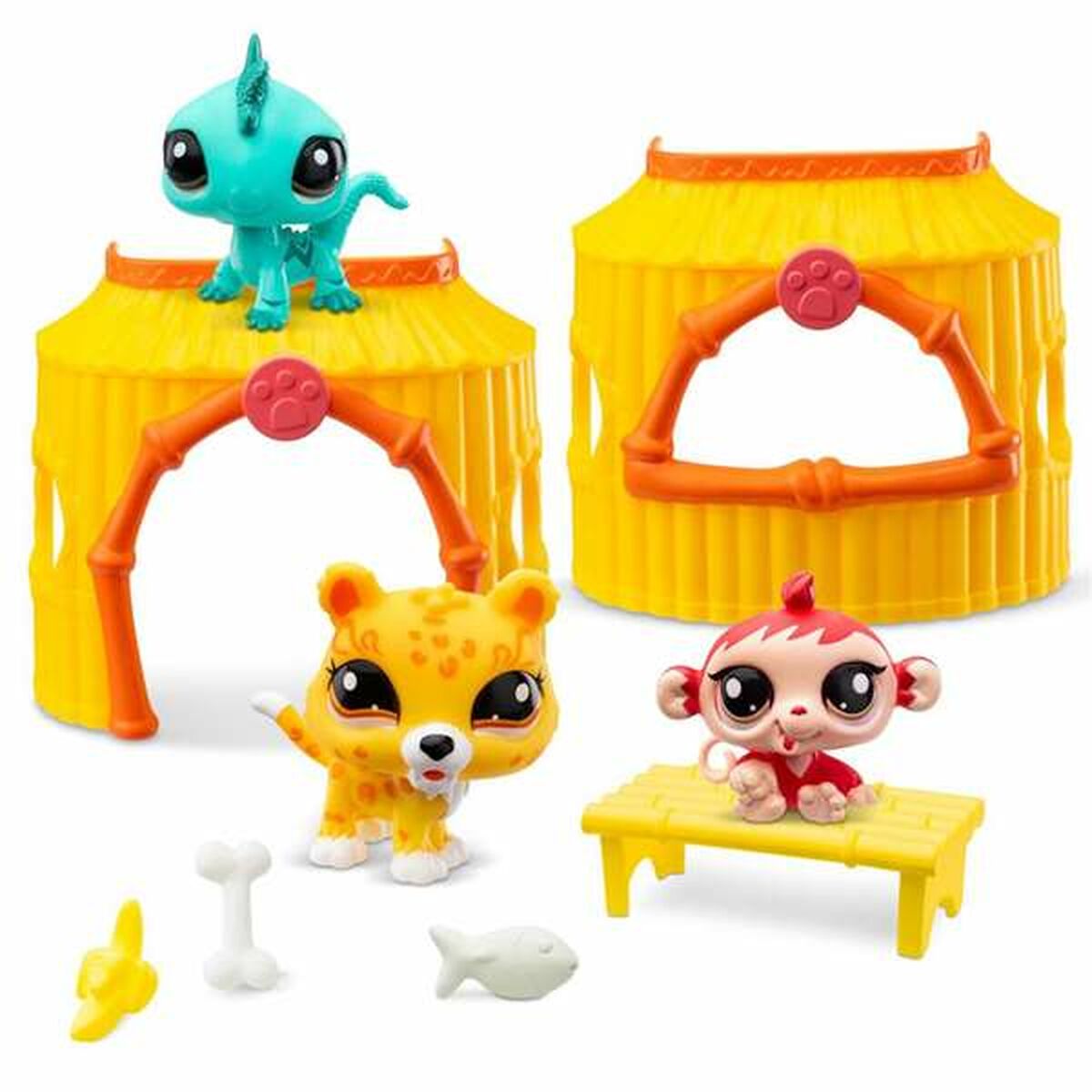 Playset Bandai Littlest Pet Shop 8 Piese - Jucarii si jocuri, Păpuși și figurine