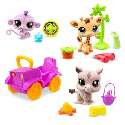 Playset Bandai Littlest Pet Shop SAFARI 8 Piese - Jucarii si jocuri, Păpuși și figurine