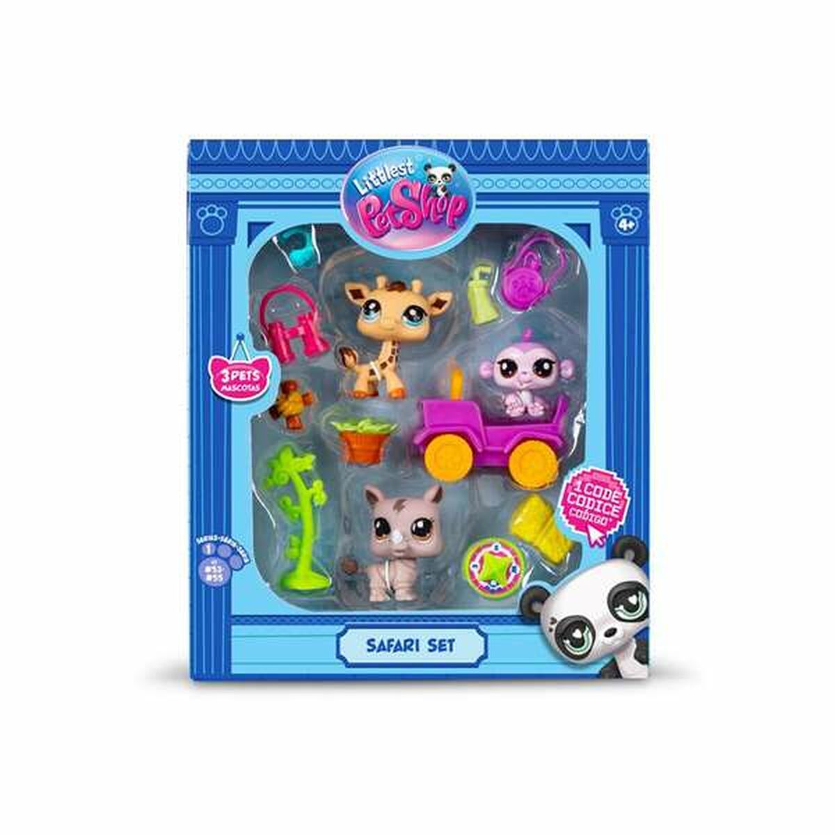 Playset Bandai Littlest Pet Shop SAFARI 8 Piese - Jucarii si jocuri, Păpuși și figurine