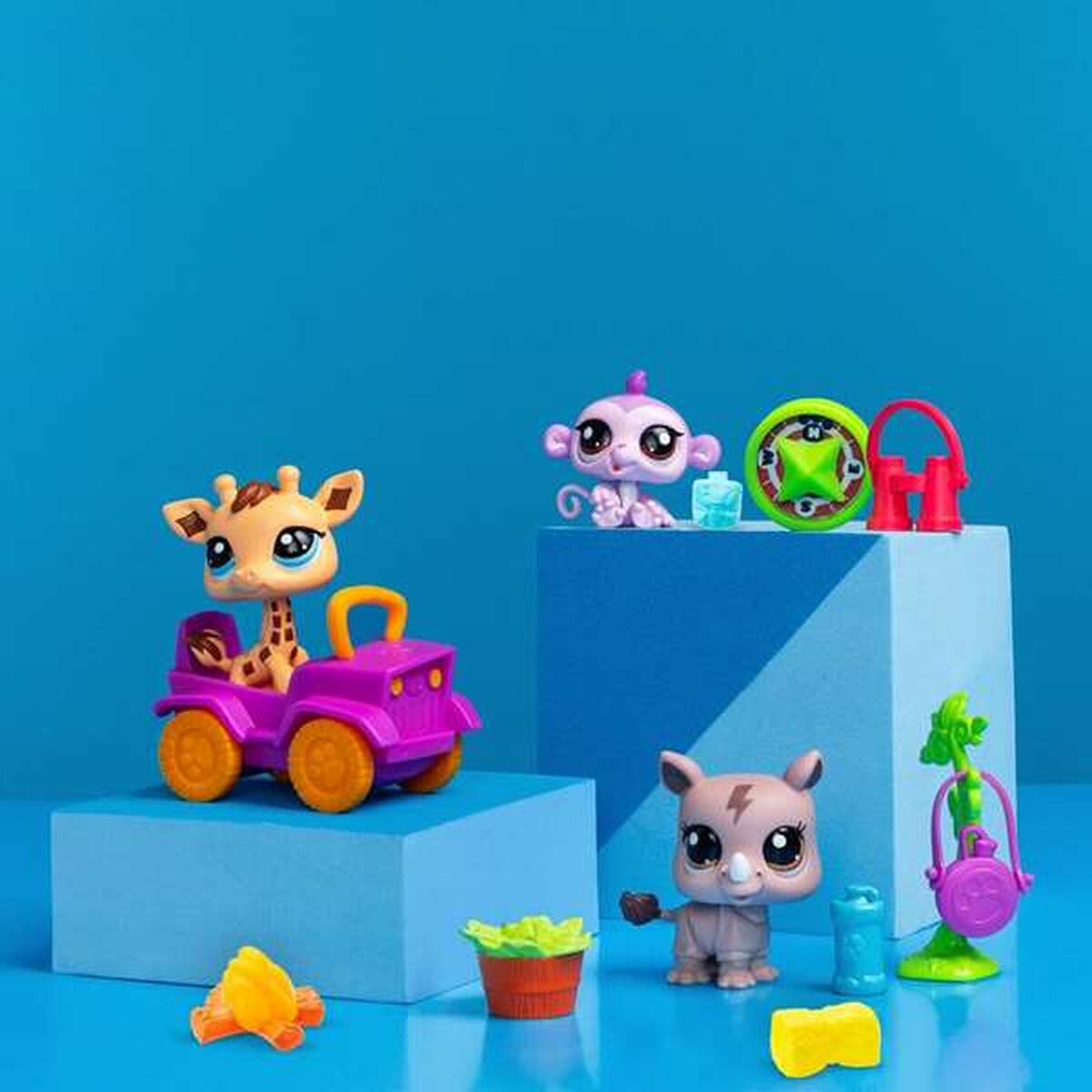 Playset Bandai Littlest Pet Shop SAFARI 8 Piese - Jucarii si jocuri, Păpuși și figurine