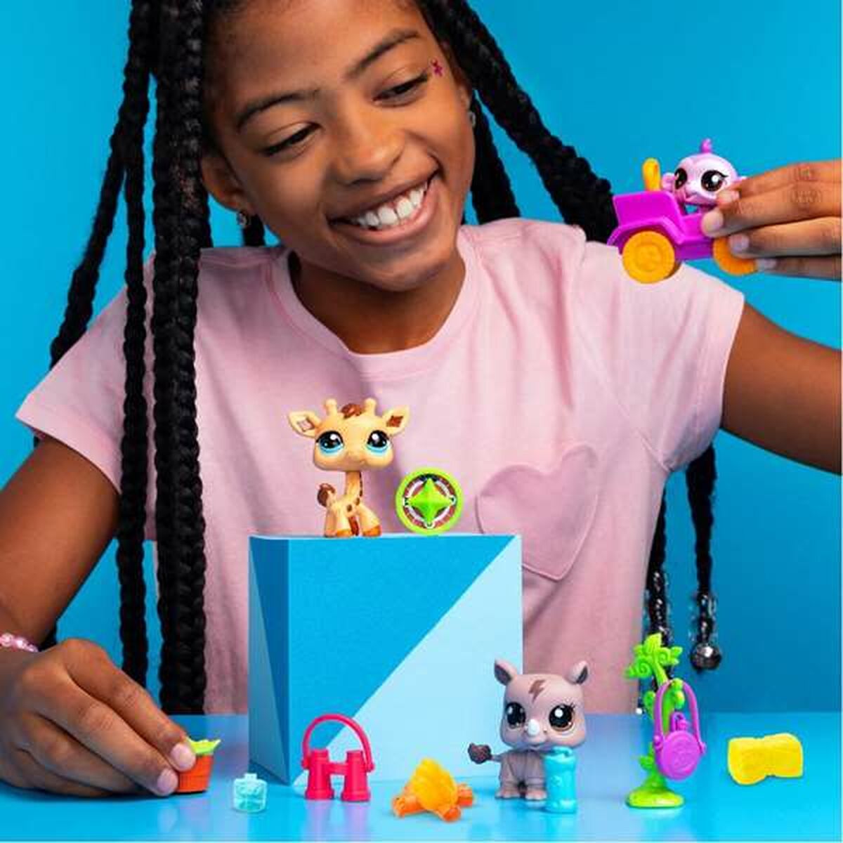 Playset Bandai Littlest Pet Shop SAFARI 8 Piese - Jucarii si jocuri, Păpuși și figurine