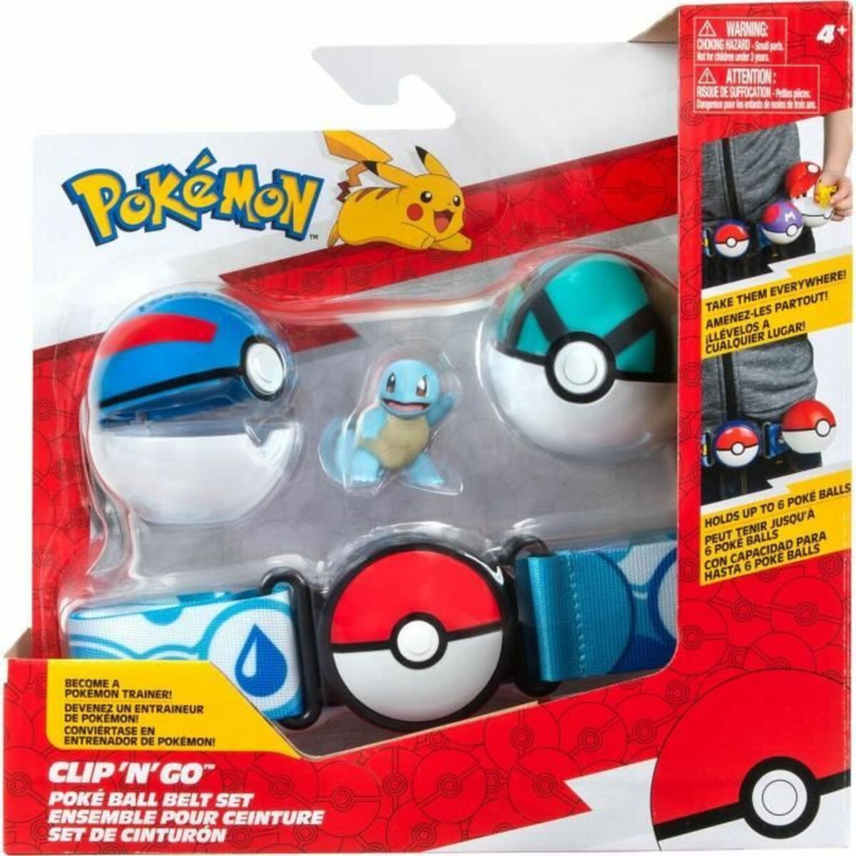 Set de figurine Pokémon Clip 'N' Go - Squirtle 5 cm 5 Piese - Jucarii si jocuri, Păpuși și figurine