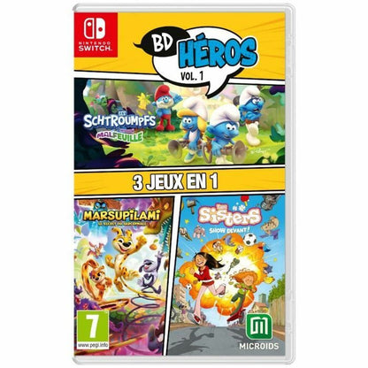 Joc video pentru Switch Microids 3 in 1: Marsupilami + Les Sisters + The Smurfs: Village Party (FR) - Electronică, Joc video