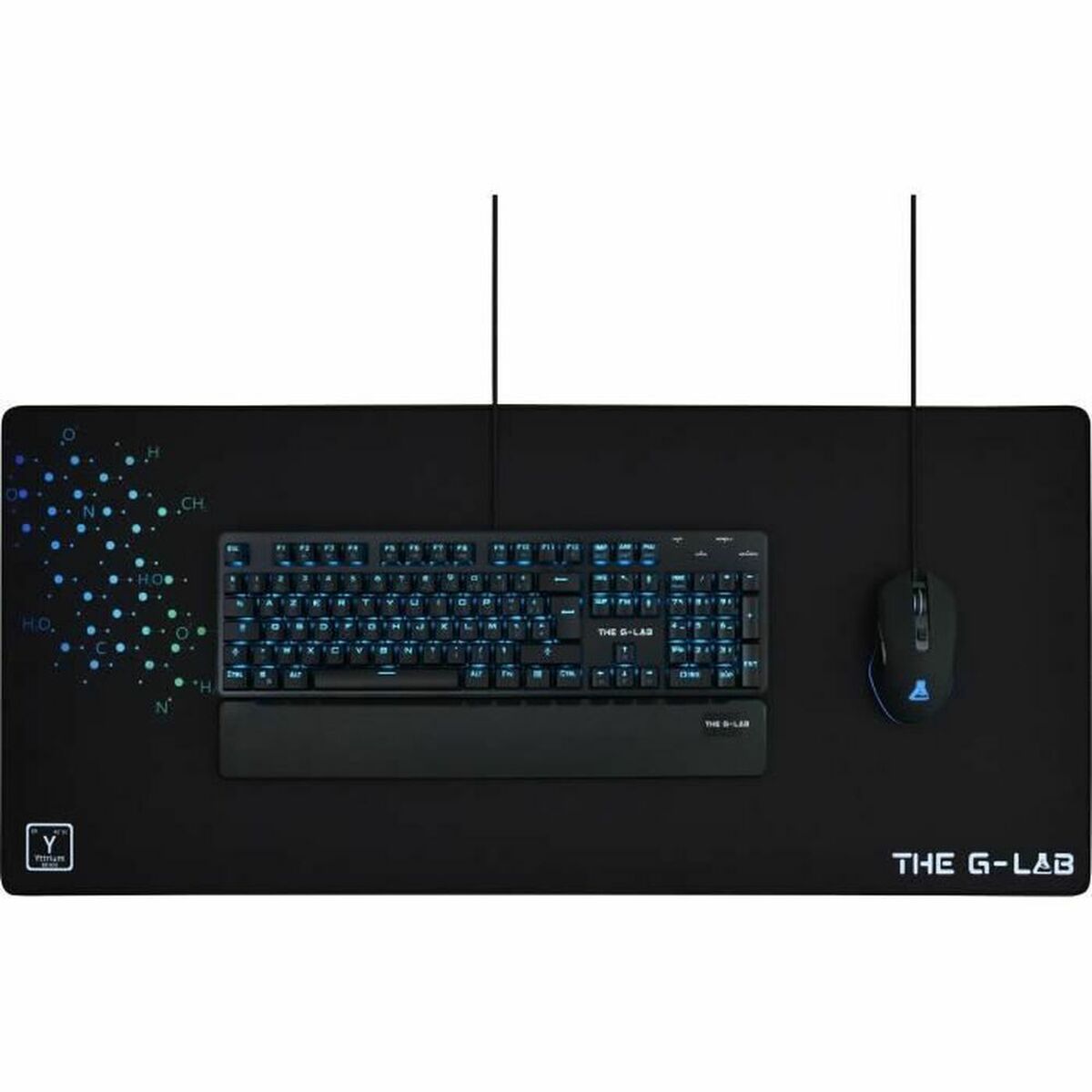 Covoraș antiderapant The G-Lab Pad Yttrium Negru 90 x 40 cm - Tehnică de calcul, Accesorii