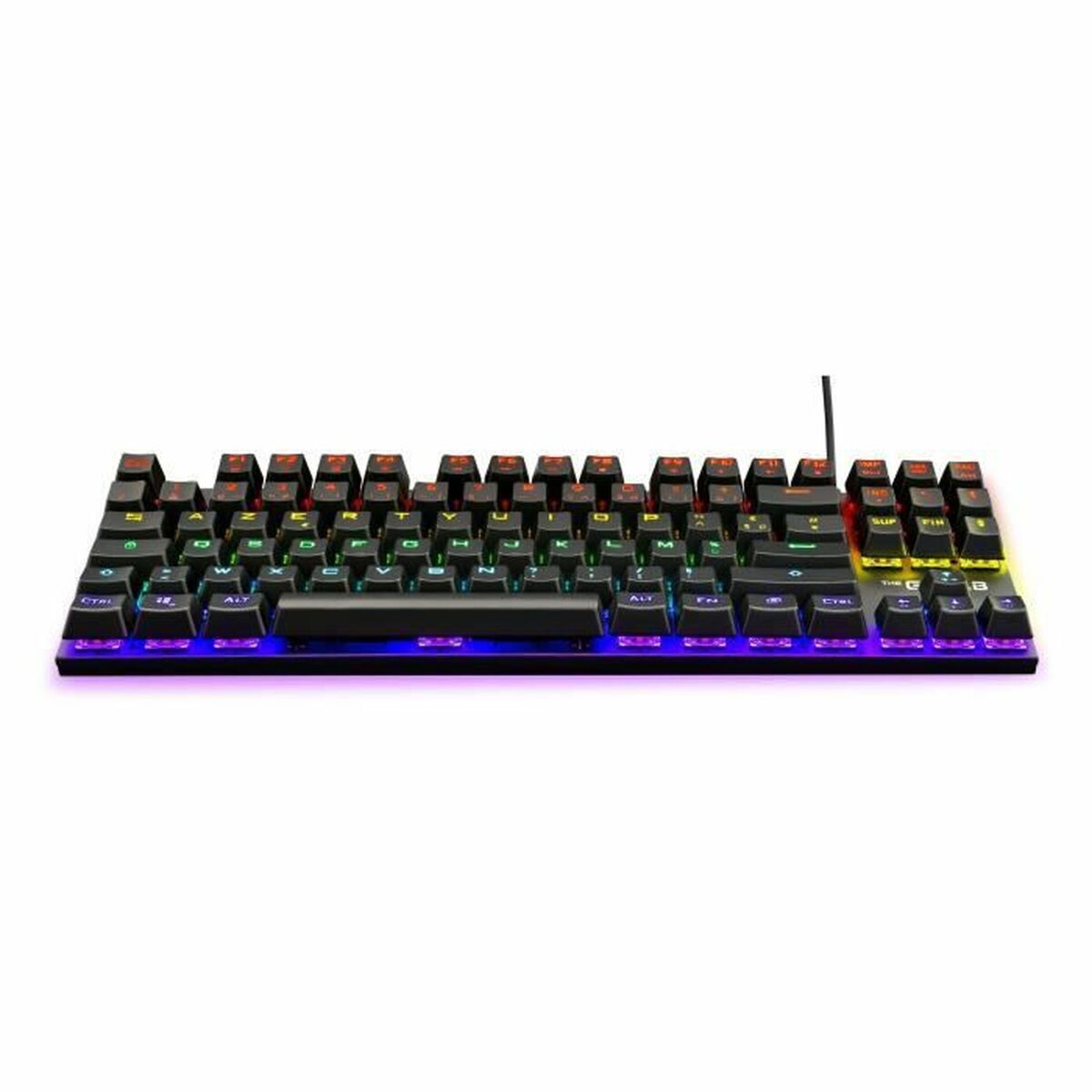 Tastatură Gaming The G-Lab Mercury AZERTY Franceză Negru - Tehnică de calcul, Accesorii