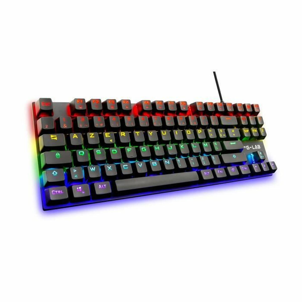 Tastatură Gaming The G-Lab Mercury AZERTY Franceză Negru - Tehnică de calcul, Accesorii