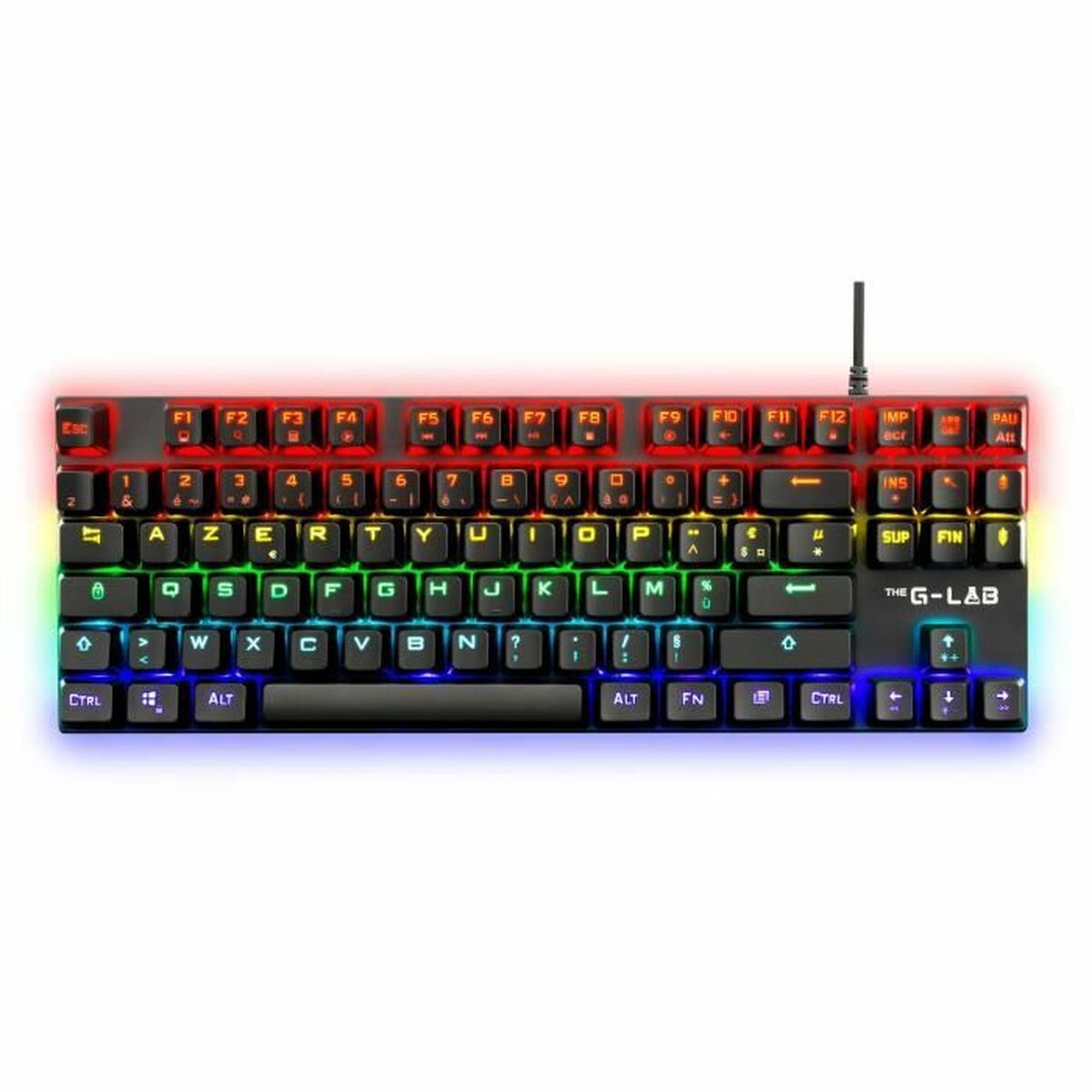 Tastatură Gaming The G-Lab Mercury AZERTY Franceză Negru - Tehnică de calcul, Accesorii