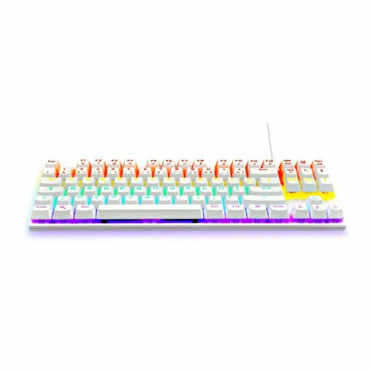 Tastatură Gaming The G-Lab Mercury AZERTY Alb - Tehnică de calcul, Accesorii