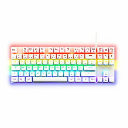 Tastatură Gaming The G-Lab Mercury AZERTY Alb - Tehnică de calcul, Accesorii
