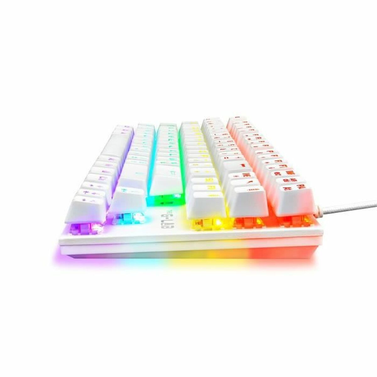Tastatură Gaming The G-Lab Mercury AZERTY Alb - Tehnică de calcul, Accesorii
