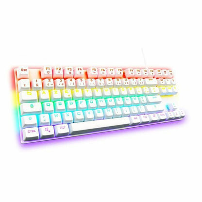 Tastatură Gaming The G-Lab Mercury AZERTY Alb - Tehnică de calcul, Accesorii