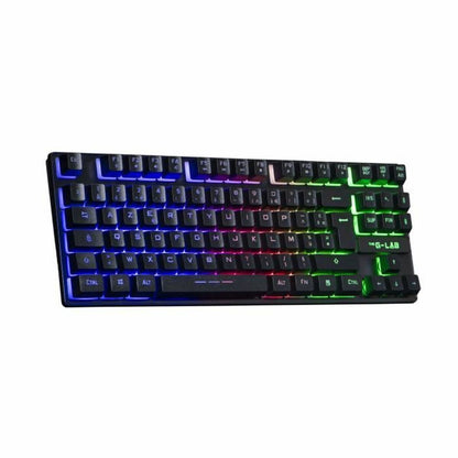 Tastatură Gaming The G-Lab KEYZ CAESIUM TKL WIRELESS Negru AZERTY - Tehnică de calcul, Accesorii
