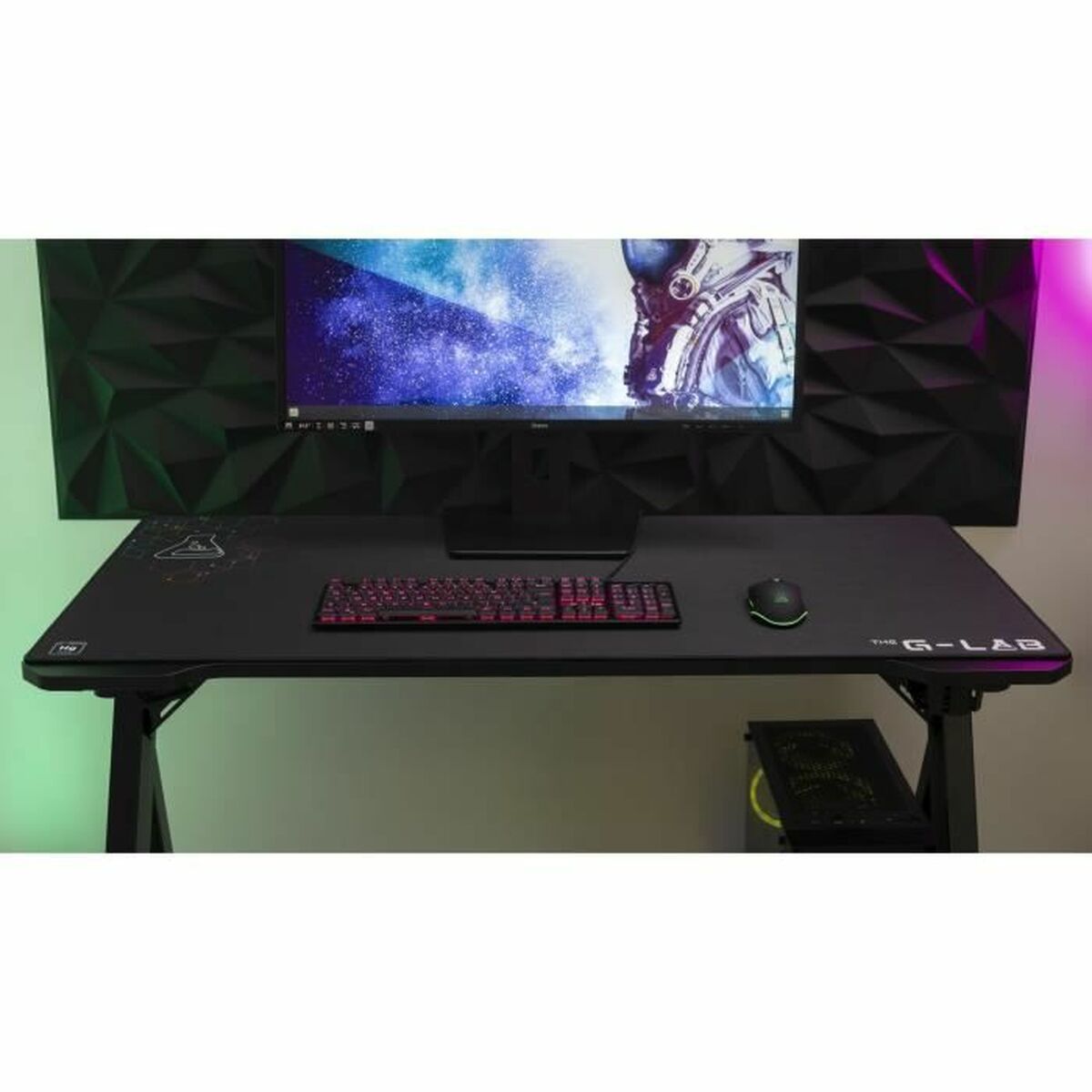Covoraș de șoarece The G-Lab Pad Mercury Negru - Tehnică de calcul, Accesorii