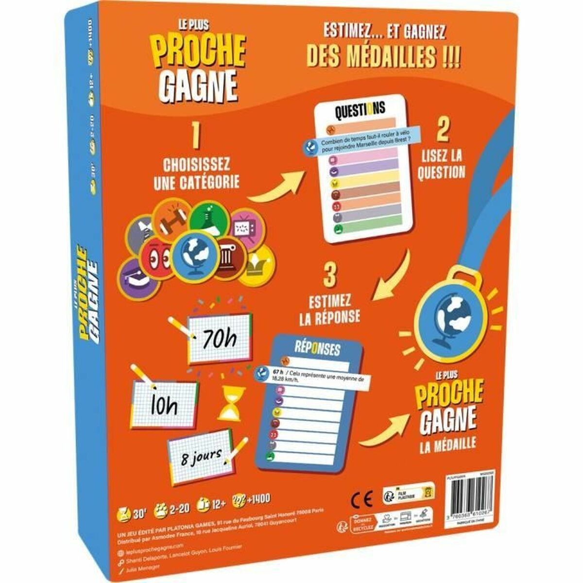 Joc de Masă Asmodee The Closest Wins: The Ultimate Quiz Game - Jucarii si jocuri, Jocuri și accesorii
