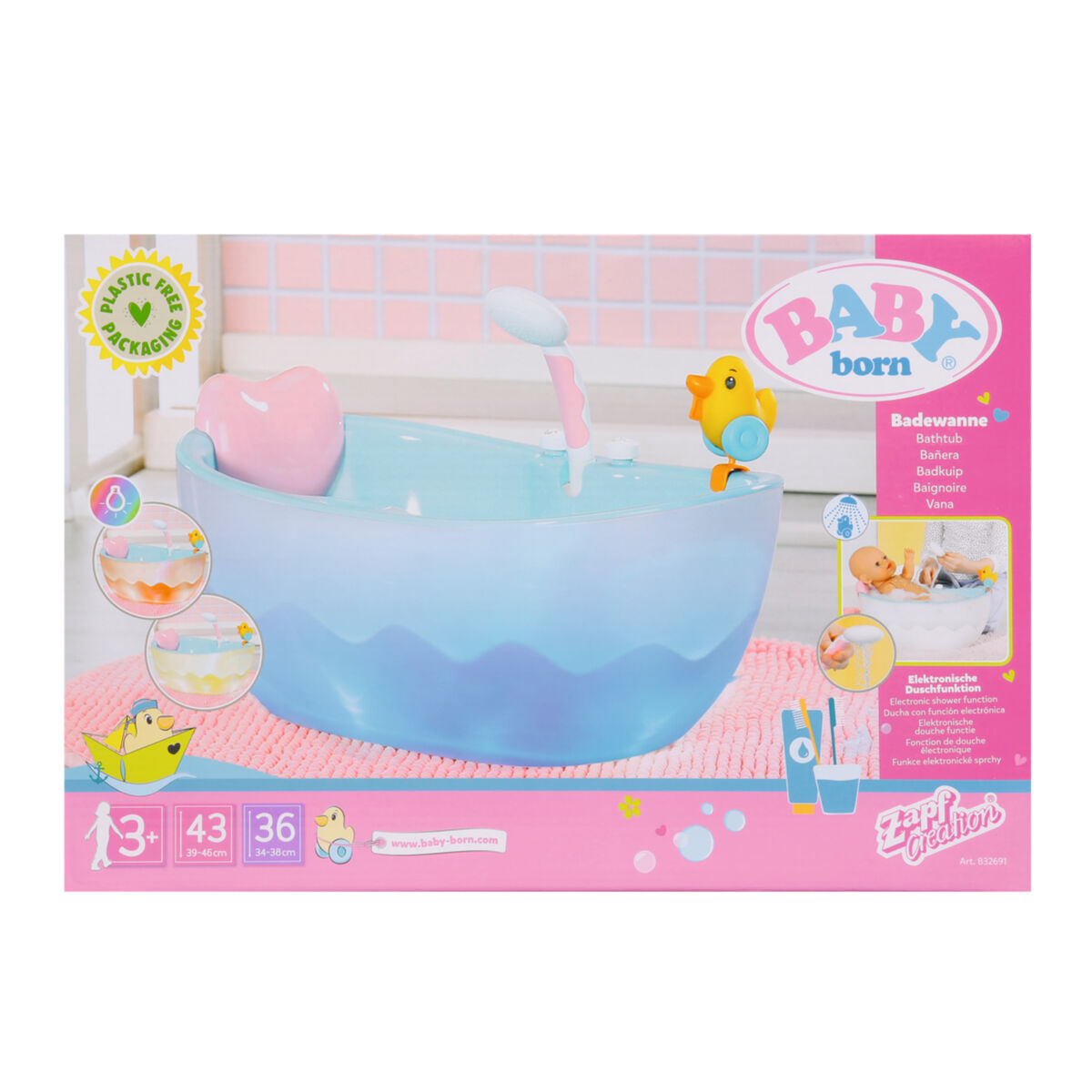 Accesorii pentru papusi Baby Born Bath Bathtub - Jucarii si jocuri, Păpuși și accesorii