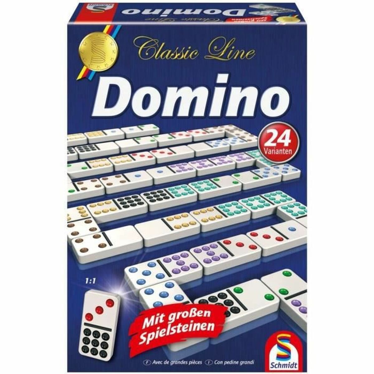 Domino Schmidt Spiele Classic Line Multicolor - Jucarii si jocuri, Jocuri și accesorii