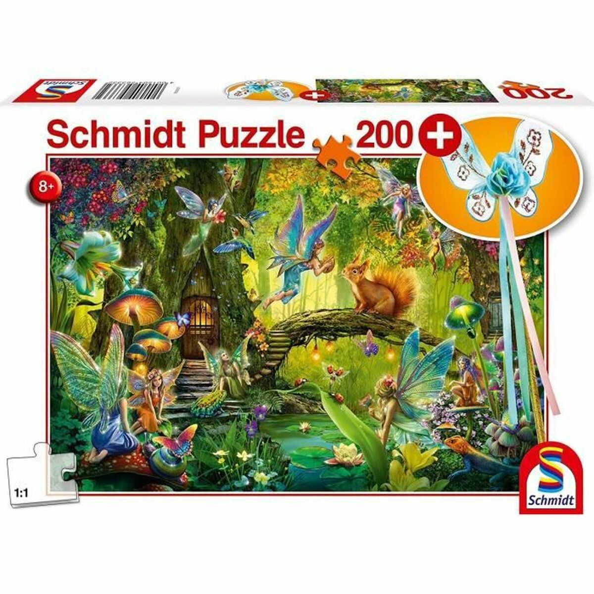 Puzzle Schmidt Spiele Fairies in the Forest 200 Piese - Jucarii si jocuri, Puzzle-uri și puzzle-uri