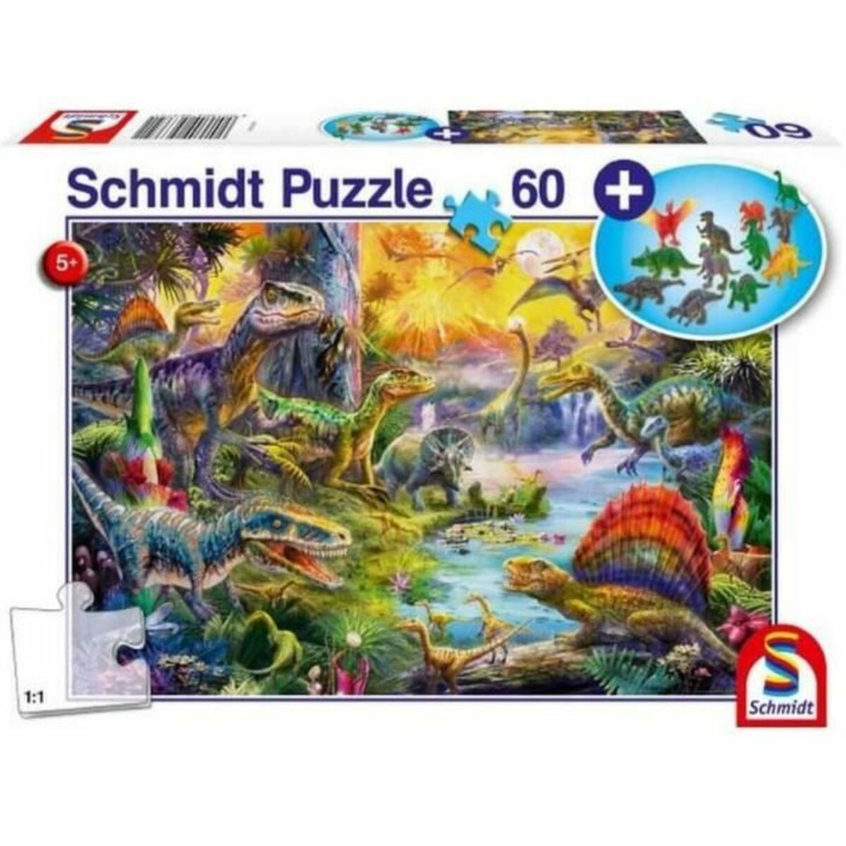 Puzzle Schmidt Spiele Dinosaurs Figurine 60 Piese - Jucarii si jocuri, Puzzle-uri și puzzle-uri