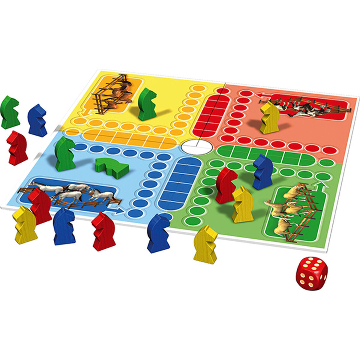 Joc de Masă Schmidt Spiele Jeu Des Petits Chevaux (FR) - Jucarii si jocuri, Jocuri și accesorii