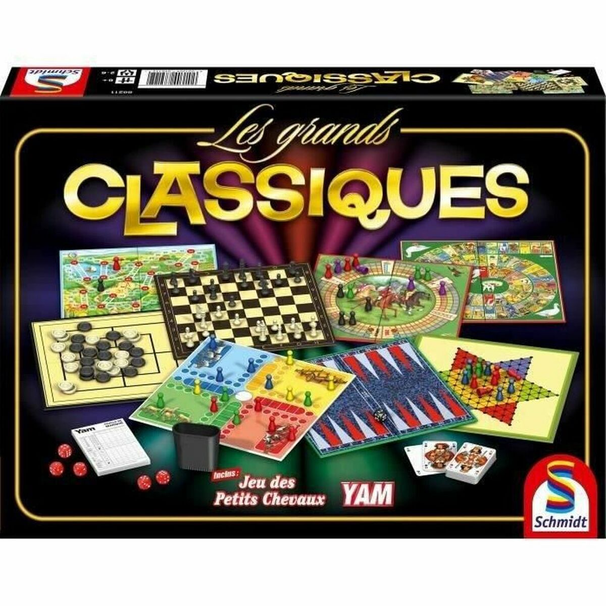 Masă cu mai multe jocuri Schmidt Spiele Les grands Classiques FR - Jucarii si jocuri, Jocuri și accesorii