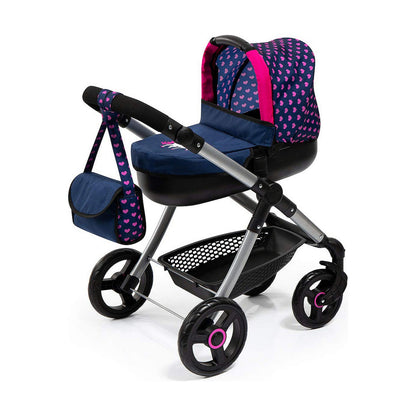 Cărucior pentru Păpuși Reig Stule Pram Bleumarin 63 cm - Jucarii si jocuri, Păpuși și accesorii