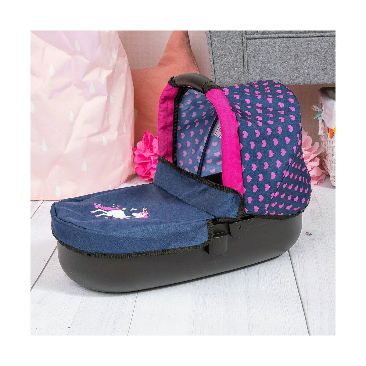 Cărucior pentru Păpuși Reig Stule Pram Bleumarin 63 cm - Jucarii si jocuri, Păpuși și accesorii