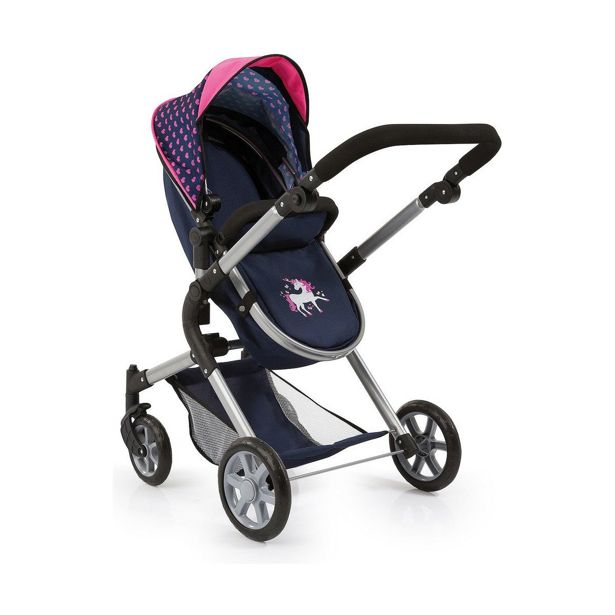 Cărucior pentru Păpuși Reig Combi Neo Pro Bleumarin 63 cm - Jucarii si jocuri, Păpuși și accesorii