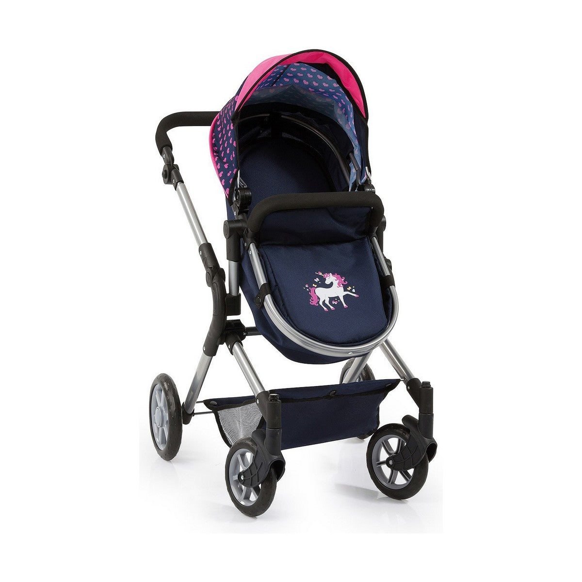 Cărucior pentru Păpuși Reig Combi Neo Pro Bleumarin 63 cm - Jucarii si jocuri, Păpuși și accesorii