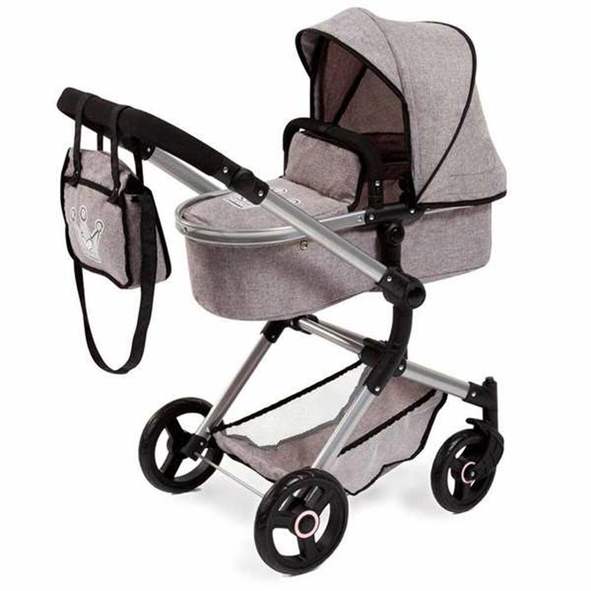 Cărucior pentru Păpuși Reig Combi Neo Pro 86 x 79 x 42 cm Gri - Jucarii si jocuri, Păpuși și accesorii