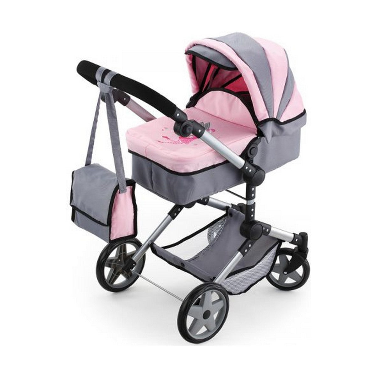 Cărucior pentru Păpuși Reig Pram Neo Pro Gri 57 cm - Jucarii si jocuri, Păpuși și accesorii