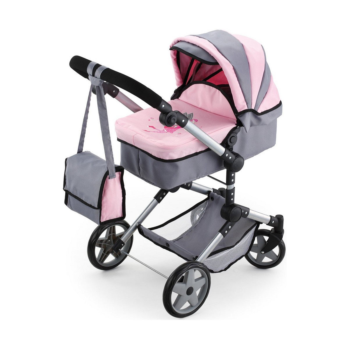 Cărucior pentru Păpuși Reig Pram Neo Pro Gri 57 cm - Jucarii si jocuri, Păpuși și accesorii