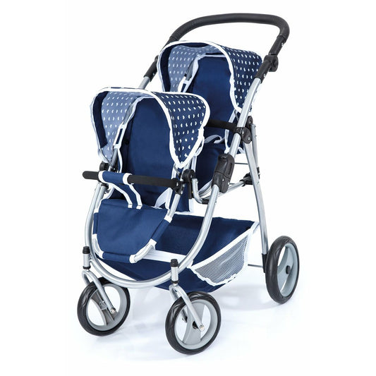 Cărucior pentru Păpuși Reig Tandem Albastru 73 x 63 x 46 cm - Jucarii si jocuri, Păpuși și accesorii