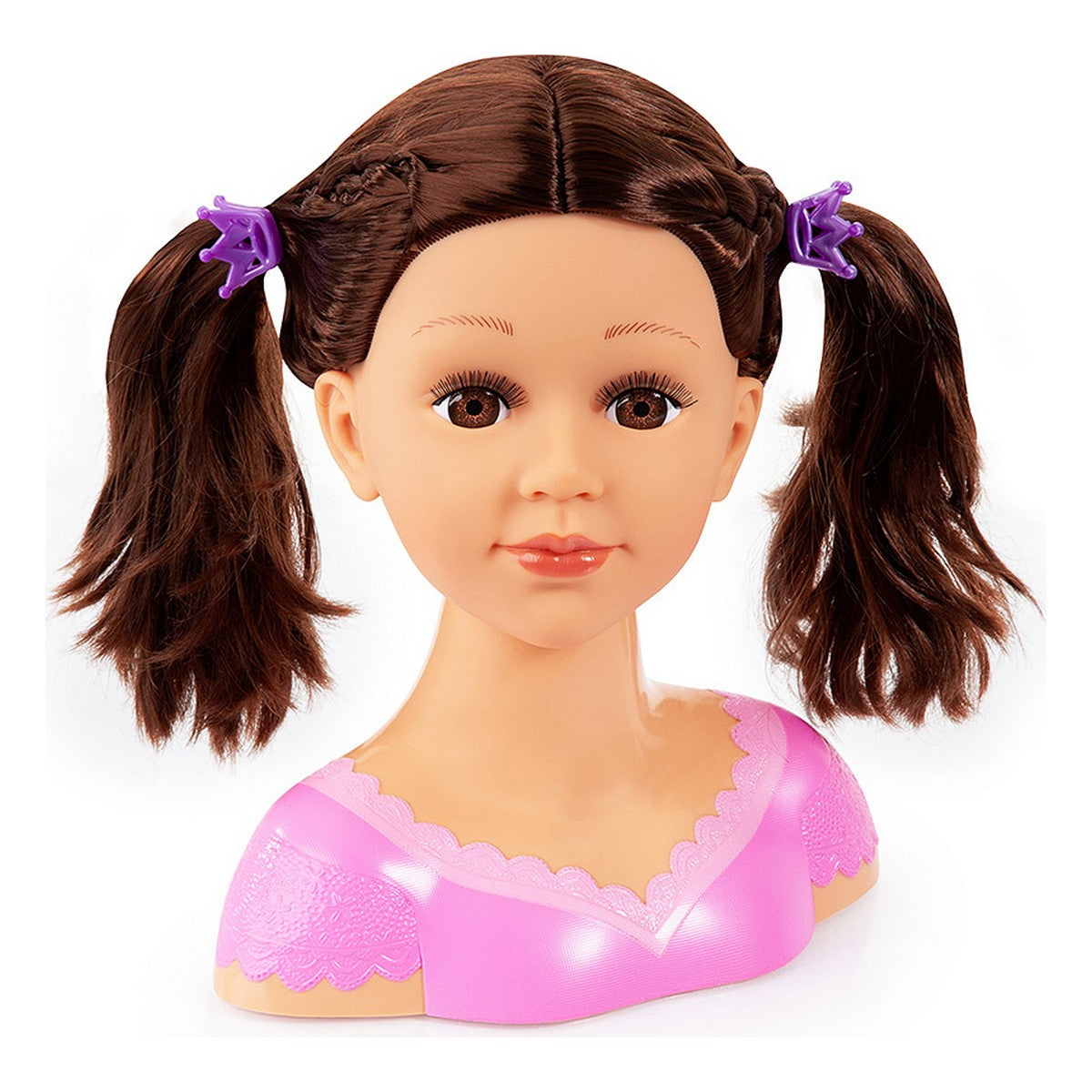 Bust Reig Charlene Super Model Coafură și machiajul Perucă brunetă - Jucarii si jocuri, Păpuși și accesorii