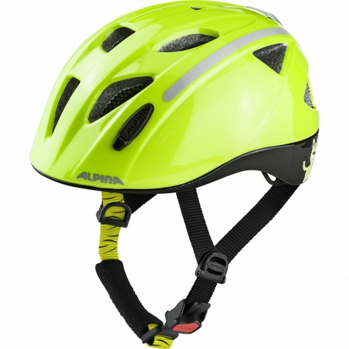 Cască de Ciclism pentru Copii Alpina XIMO FLASH Galben Negru 49-54 cm - Sport și în aer liber, Ciclism