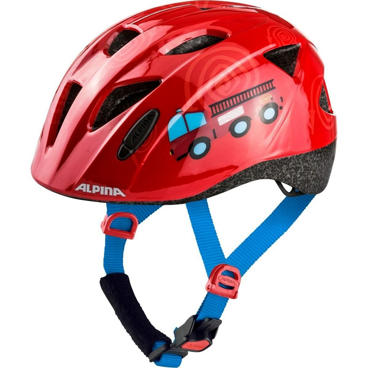 Cască de Ciclism pentru Adulți Alpina Ximo Albastru Roșu Cu imprimeuri 49-54 cm - Sport și în aer liber, Ciclism