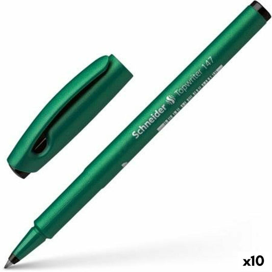 Carioci Schneider Topwriter 147 Negru Verde (10 Unități) - Birou și papetărie, Pixuri, creioane și articole de scris