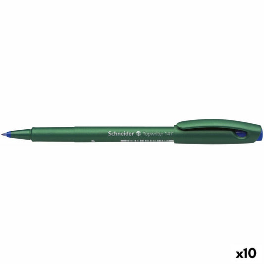 Cariocă Schneider Topwriter 147 Albastru (10 Unități) - Birou și papetărie, Pixuri, creioane și articole de scris