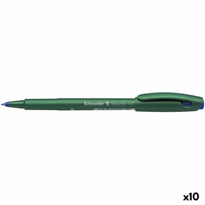 Cariocă Schneider Topwriter 147 Albastru (10 Unități) - Birou și papetărie, Pixuri, creioane și articole de scris