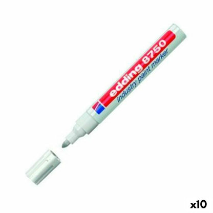 Marker permanent Edding 8750 Alb 10 Piese (10 Unități) - Birou și papetărie, Pixuri, creioane și articole de scris