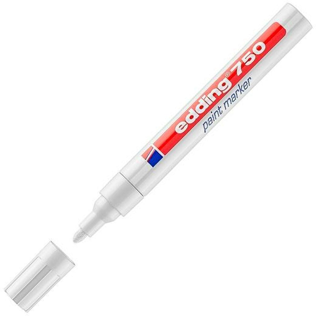 Marker permanent Edding 750 Alb (10 Unități) - Birou și papetărie, Pixuri, creioane și articole de scris