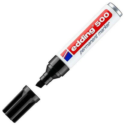 Marker permanent Edding 500 Negru (10 Unități) - Birou și papetărie, Pixuri, creioane și articole de scris