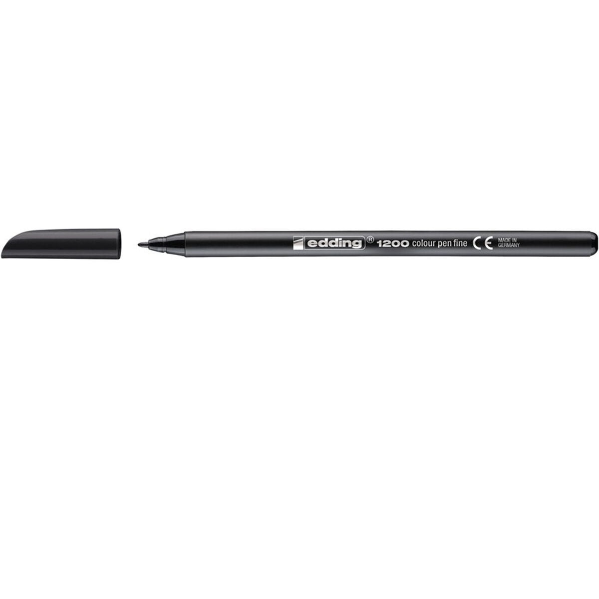 Carioci Edding 1200 Negru (10 Unități) - Birou și papetărie, Pixuri, creioane și articole de scris