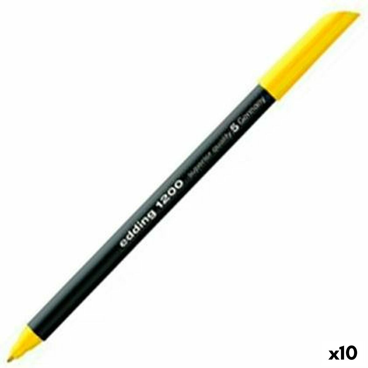 Carioci Edding 1200 Galben 10 Unități - Birou și papetărie, Pixuri, creioane și articole de scris