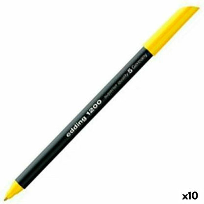 Carioci Edding 1200 Galben 10 Unități - Birou și papetărie, Pixuri, creioane și articole de scris