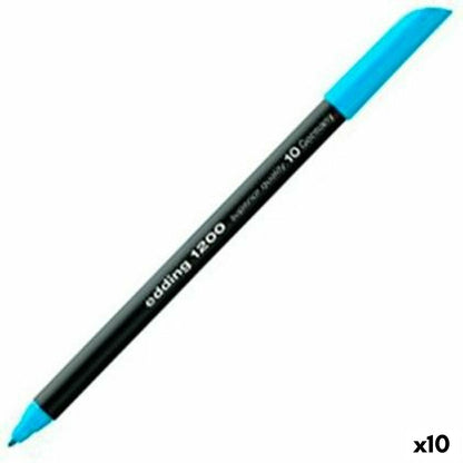 Carioci Edding 1200 Albastru deschis (10 Unități) - Birou și papetărie, Pixuri, creioane și articole de scris