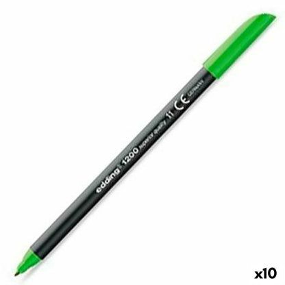 Carioci Edding 1200 Verde deschis (10 Unități) - Birou și papetărie, Pixuri, creioane și articole de scris