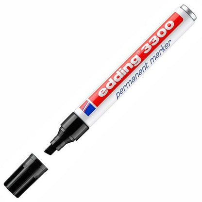 Marker permanent Edding 3300 Negru (10 Unități) - Birou și papetărie, Pixuri, creioane și articole de scris