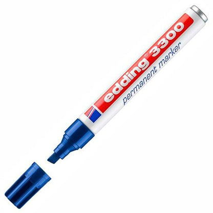 Marker permanent Edding 3300 Albastru 10 Piese (10 Unități) - Birou și papetărie, Pixuri, creioane și articole de scris